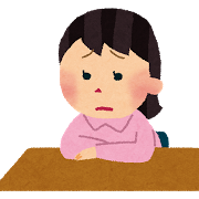 悩んでいる子