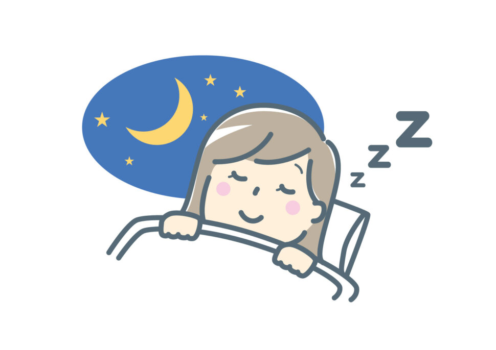 妊活で睡眠が重要で、時間より寝つきを整えることを伝える見出し画像